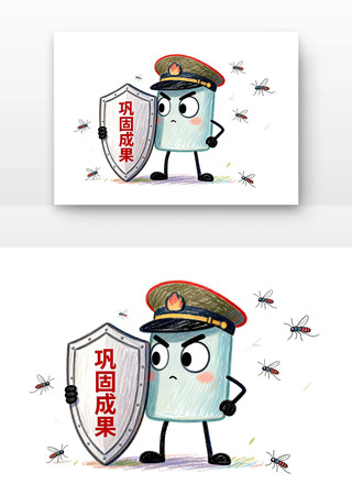 保持警惕巩固成果全国疟疾日卡通 保持警惕巩固成果全国疟疾日卡通