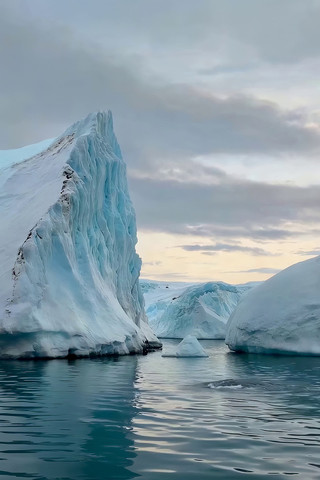 北极冰川水面实拍素材 北极冰川水面实拍素材