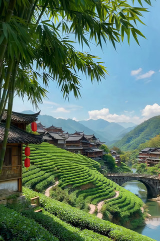 茶山古建筑自然风光视频素材 茶山古建筑自然风光视频素材