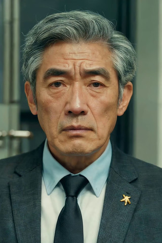 穿西装的老年男性特写 穿西装的老年男性特写