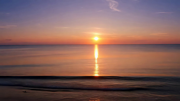 大海日落唯美景象 大海日落唯美景象
