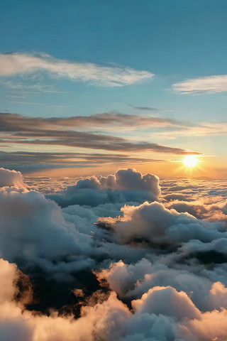 高空云海日出景观 高空云海日出景观