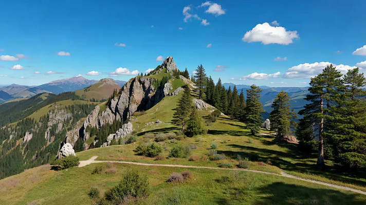 高山草甸自然风光 高山草甸自然风光