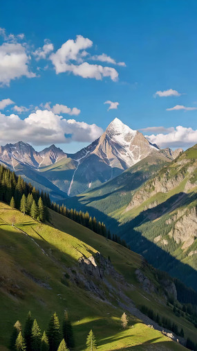 ��ɽ�ݵ�ɭ����Ȼ�羰