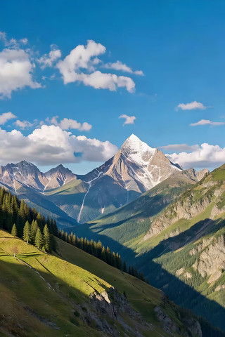 ��ɽ�ݵ�ɭ����Ȼ�羰