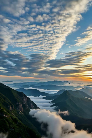 高山云海自然风光 高山云海自然风光