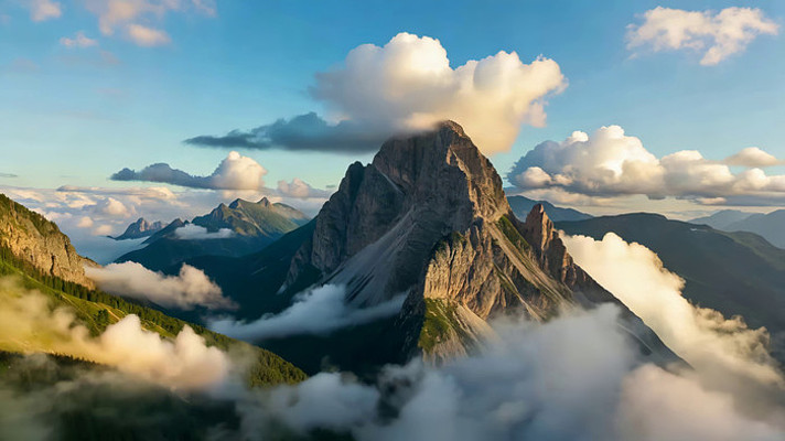 高山云海自然风光 高山云海自然风光