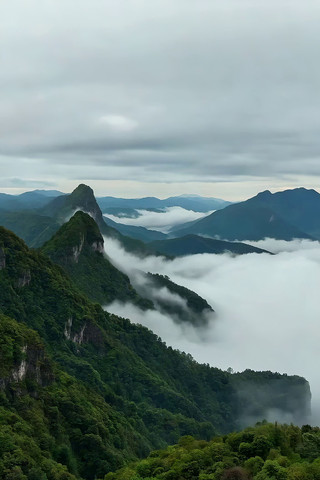 高山云海自然风光 高山云海自然风光