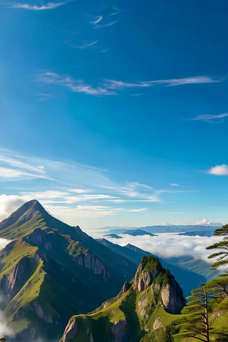 高山云海自然风光 高山云海自然风光