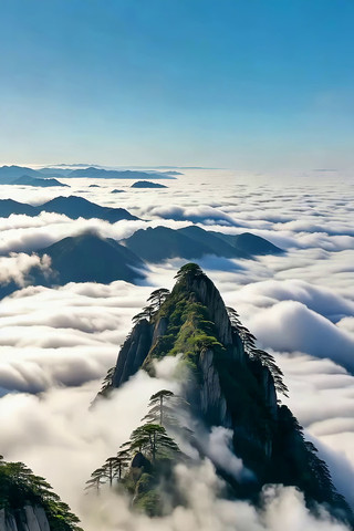 高山云海自然风光 高山云海自然风光