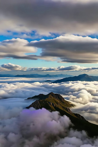 高山云海自然风光 高山云海自然风光