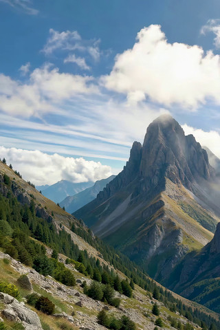 高山自然风光全景 高山自然风光全景