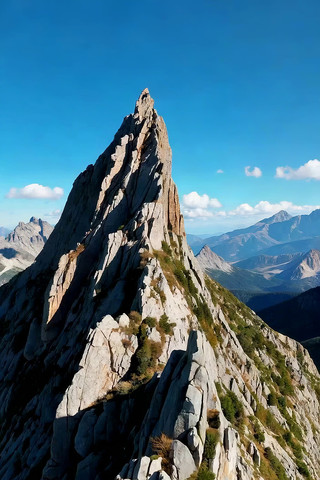 高耸山峰自然风光 高耸山峰自然风光