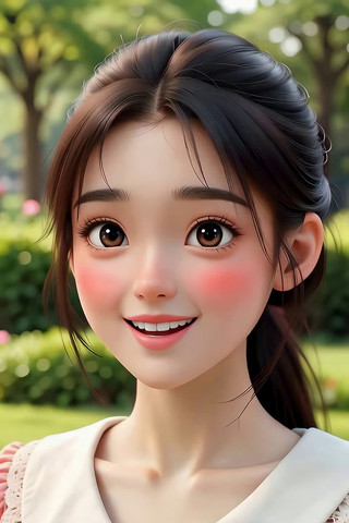 ��԰�еĿ�ͨ���Ů��