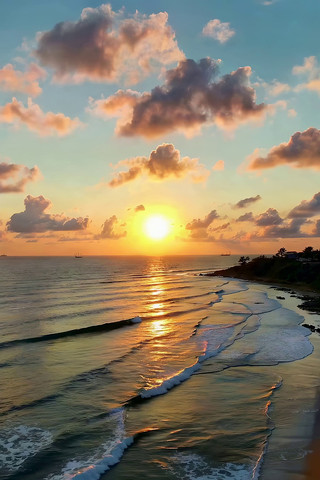 海边日落海景 海边日落海景