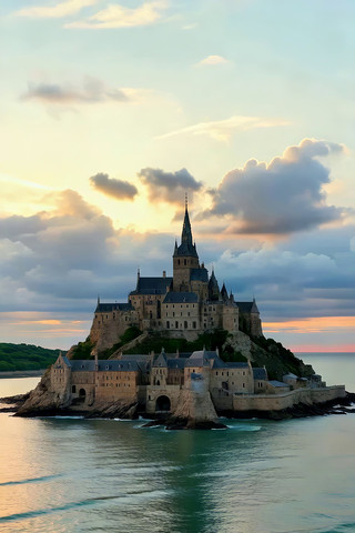 海岛城堡自然风光 海岛城堡自然风光