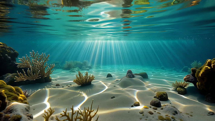 海底珊瑚礁自然景观 海底珊瑚礁自然景观