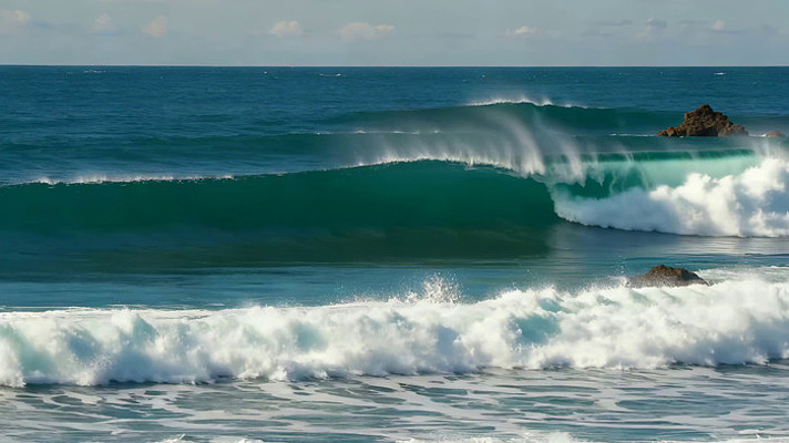 海浪翻涌的海洋景象 海浪翻涌的海洋景象