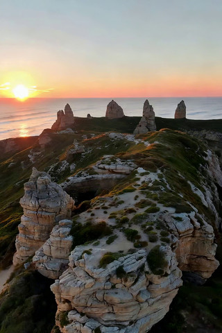 海上礁石日出风光 海上礁石日出风光