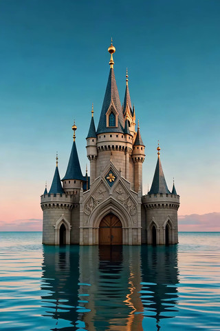 海上梦幻城堡风景 海上梦幻城堡风景