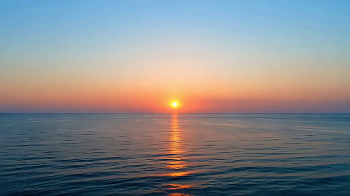 海上日出全景 海上日出全景