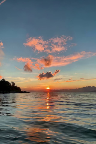 海上日落自然风光素材 海上日落自然风光素材