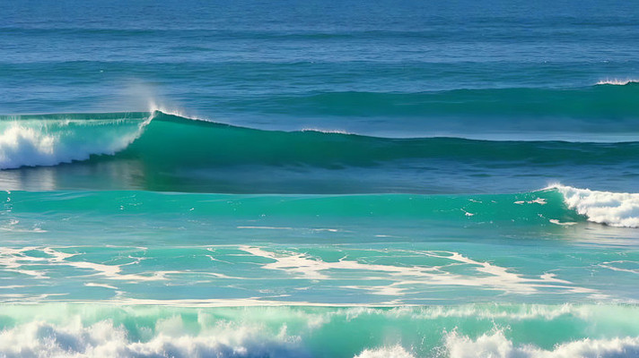 海洋海浪自然景观 海洋海浪自然景观