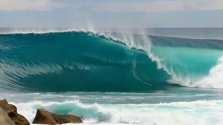 海洋巨大海浪特写 海洋巨大海浪特写