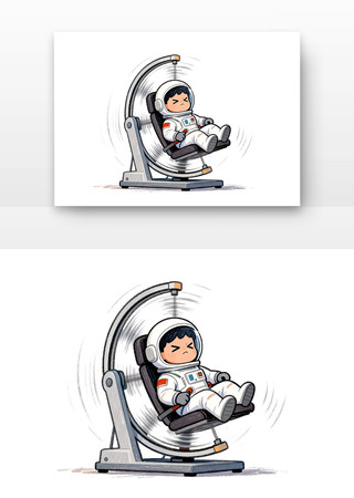 航天员训练中国航天日卡通 航天员训练中国航天日卡通