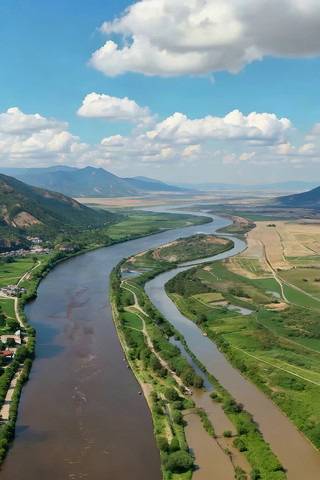 河流山川自然风光航拍 河流山川自然风光航拍
