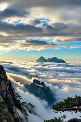 黄山云海自然风光 黄山云海自然风光