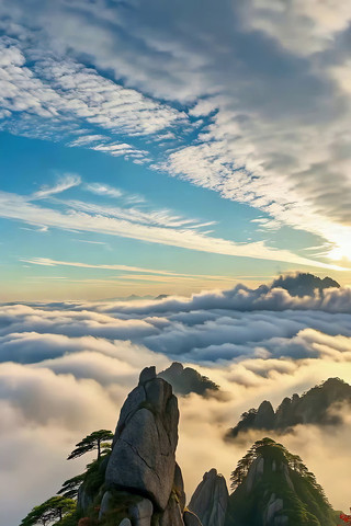 黄山云海自然风光 黄山云海自然风光