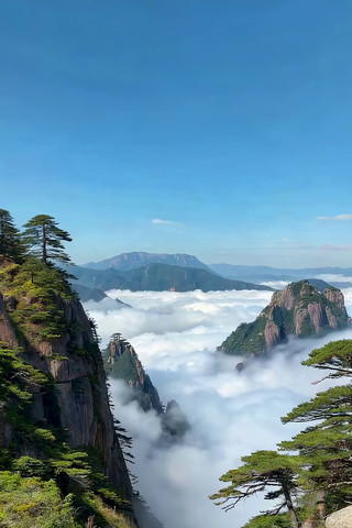 黄山云海自然风光 黄山云海自然风光