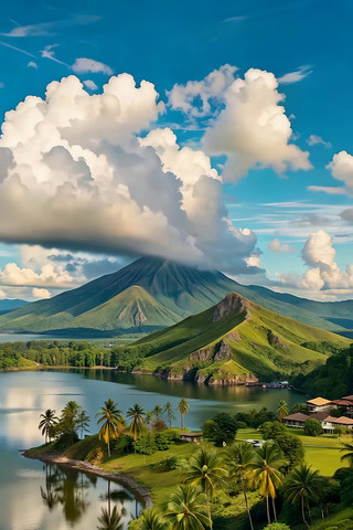 湖光山色自然风光全景 湖光山色自然风光全景