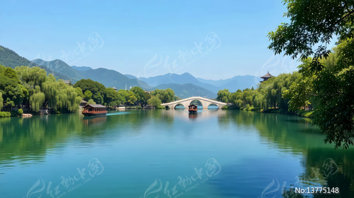 ����ɽˮ�Ž����羰�ز�