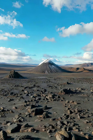 火山山脉自然风光全景 火山山脉自然风光全景