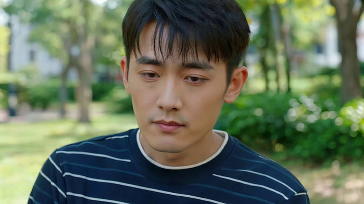 户外男子半身特写 户外男子半身特写