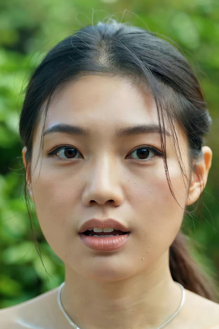 户外女性近景特写 户外女性近景特写