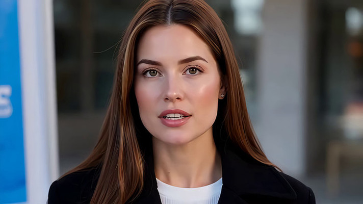 户外女性近景特写 户外女性近景特写