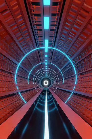 科幻风格发光隧道 科幻风格发光隧道