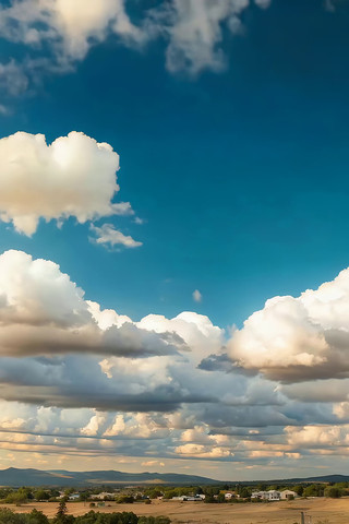 旷野蓝天白云自然风景 旷野蓝天白云自然风景