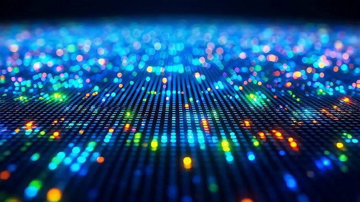 蓝色粒子光效背景素材 蓝色粒子光效背景素材