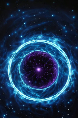 蓝色粒子光效宇宙背景素材 蓝色粒子光效宇宙背景素材