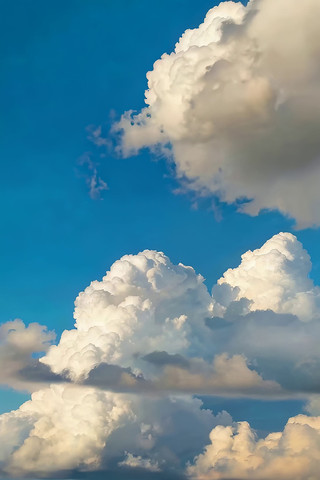 蓝天白云大朵积云景观 蓝天白云大朵积云景观