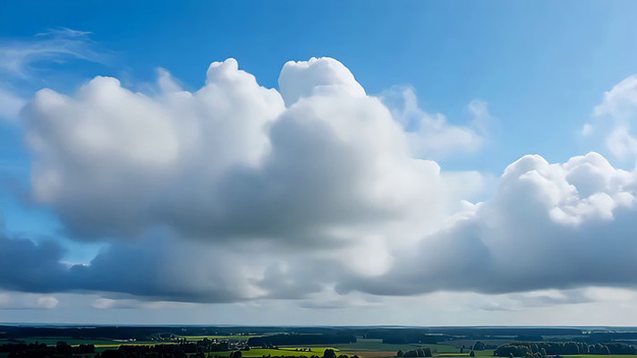 蓝天白云下的田野风光 蓝天白云下的田野风光