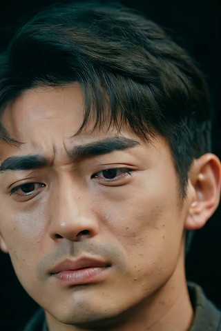 男性面部特写 男性面部特写