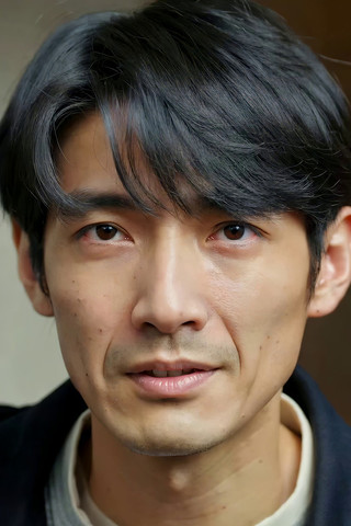 男子面部特写 男子面部特写