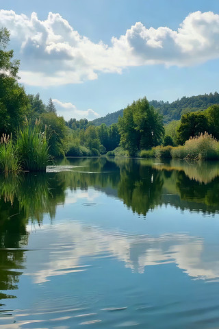 宁静湖泊自然风光 宁静湖泊自然风光