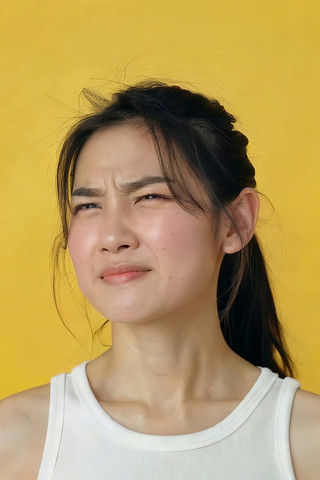 女性闭眼面部特写素材 女性闭眼面部特写素材