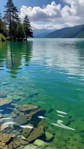 �峺��ˮ��Զɽ��ľ�羰